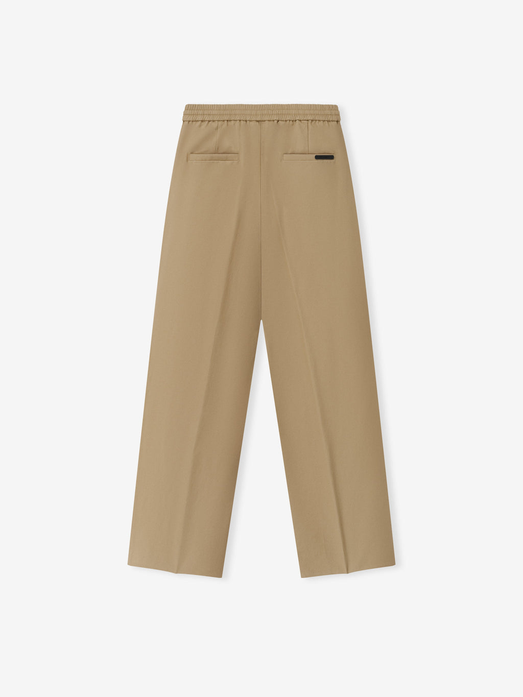Womens Cotton Twill Pleat Front Drawstring Pant - Dune - Image 2