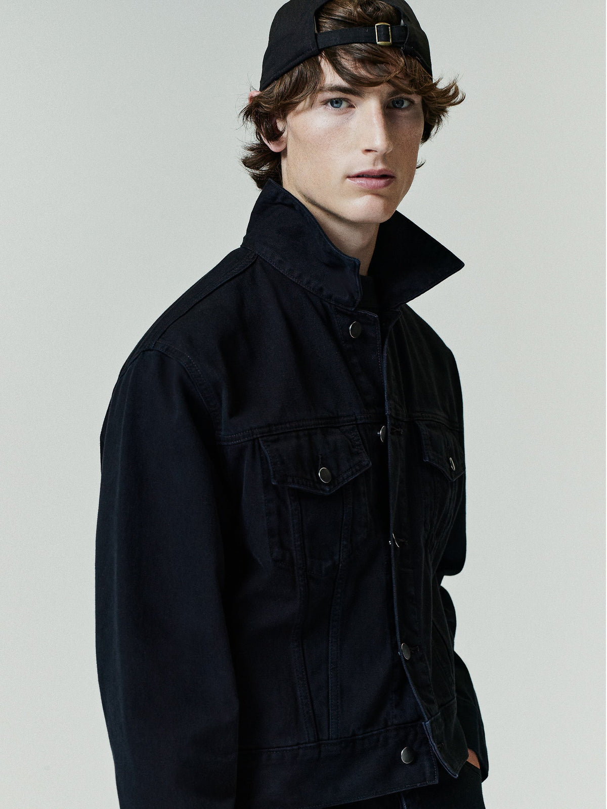 Classic Denim Jacket - Overdyed Black - Image 2