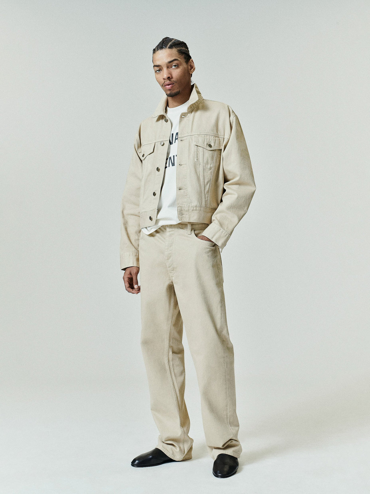 Denim 5-Pocket Jeans - Overdyed Dune - Image 2