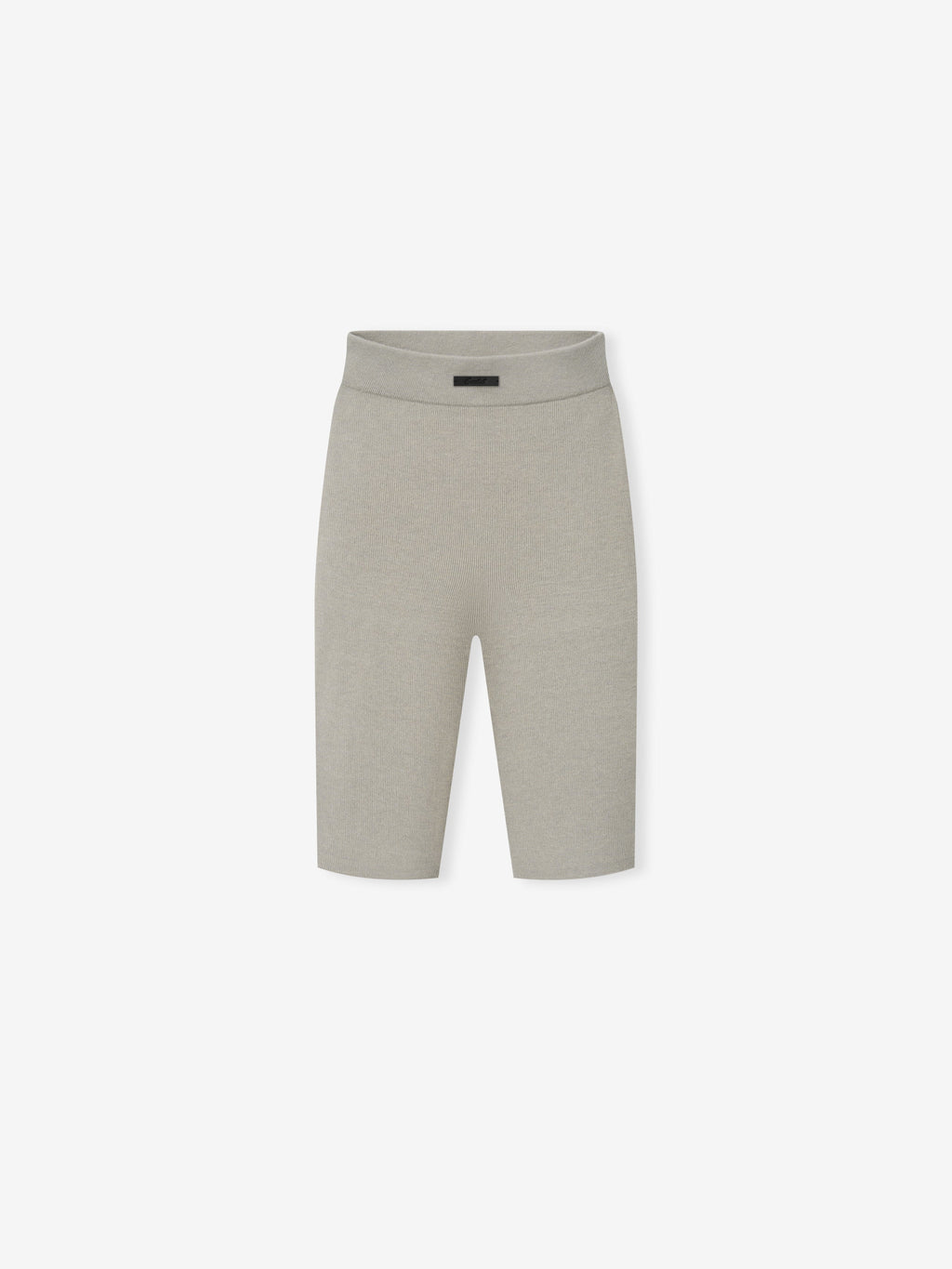 Womens Rib Knit Biker Short - Seal - Image 1