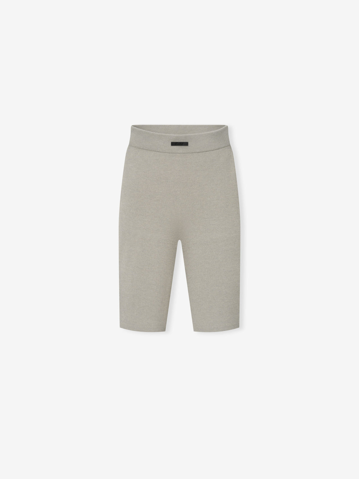Womens Rib Knit Biker Short - Seal - Image 1