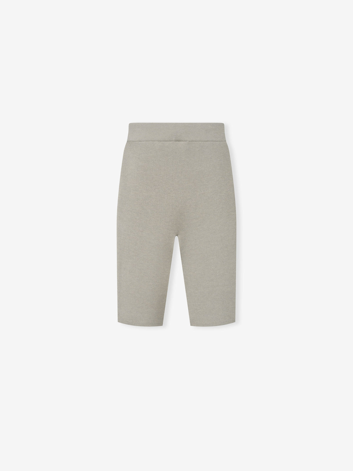 Womens Rib Knit Biker Short - Seal - Image 4