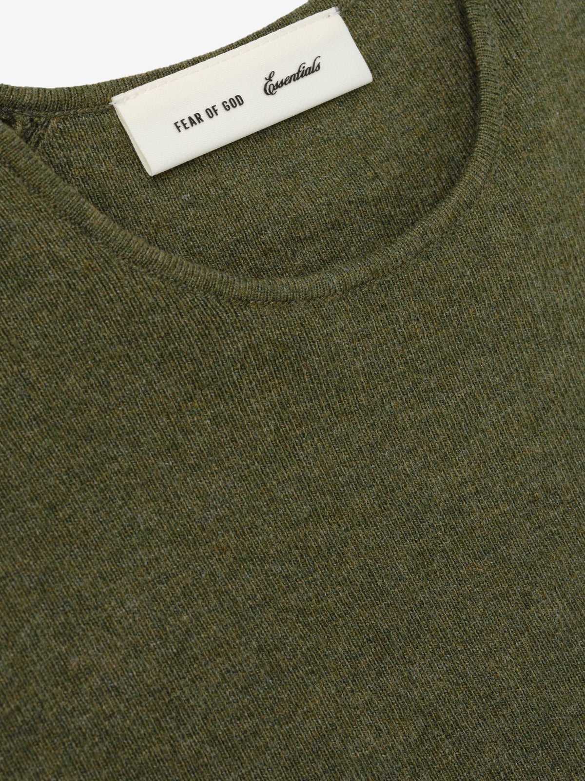 Womens Rib Knit Crop Top - Moss - Image 3