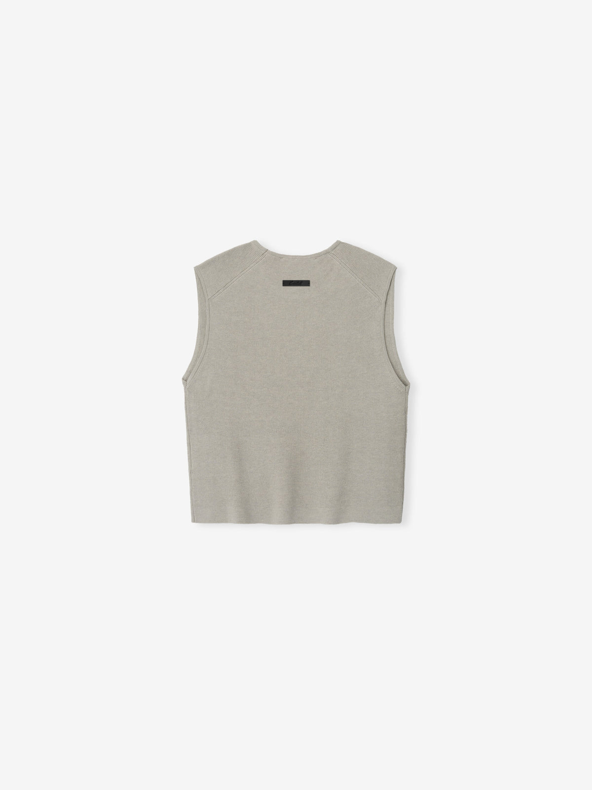 Womens Rib Knit Crop Top - Seal - Image 2