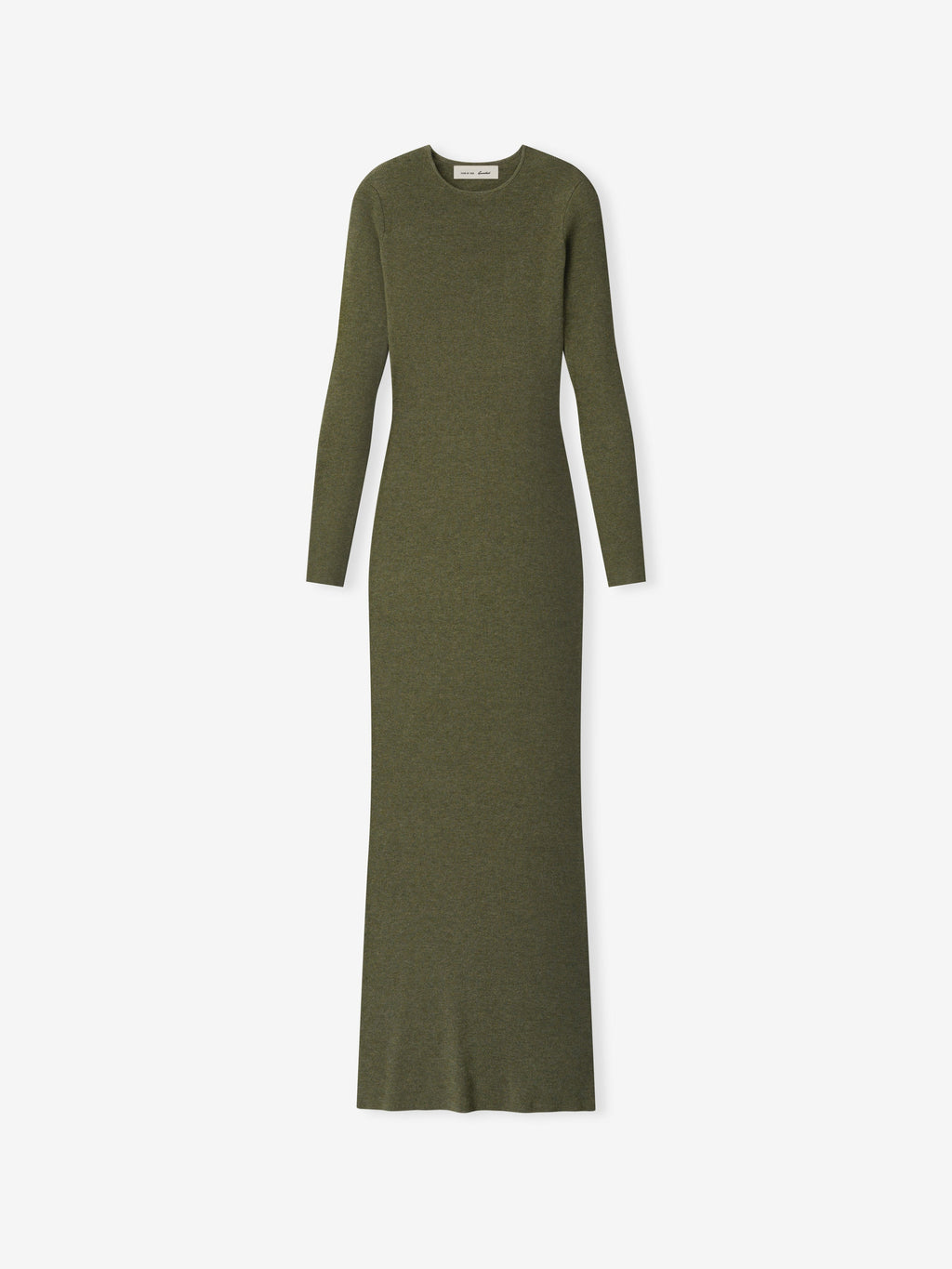 Womens Rib Knit Dress - Moss - Image 1