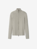 Womens Rib Knit Zip Up Jacket - Seal - Image 1