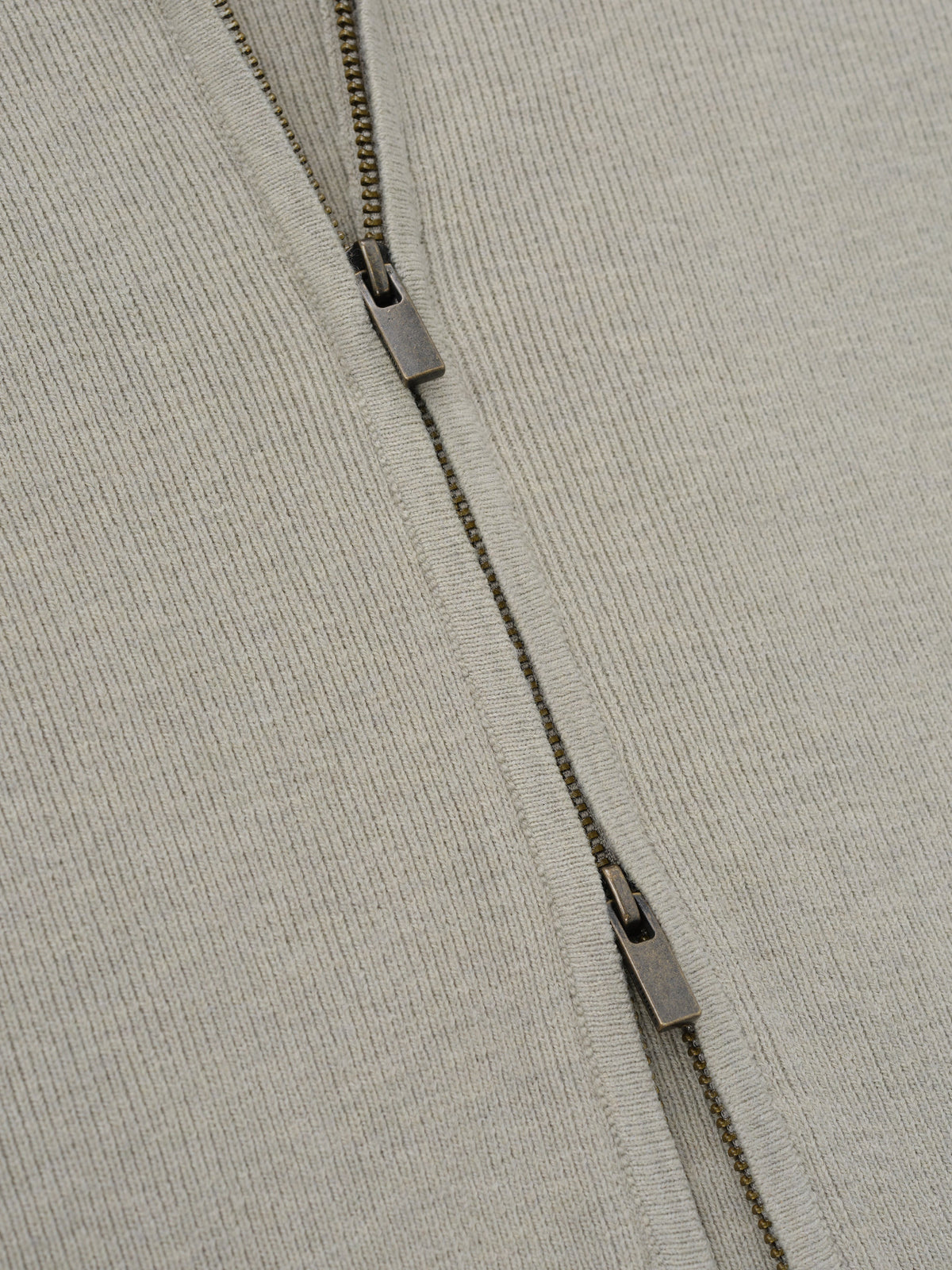 Womens Rib Knit Zip Up Jacket - Seal - Image 3