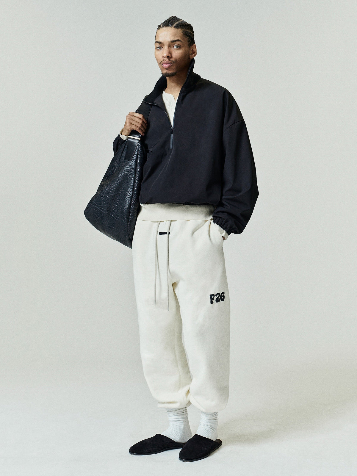 Classic Fleece Sweatpant - Washed Ivory - Image 1