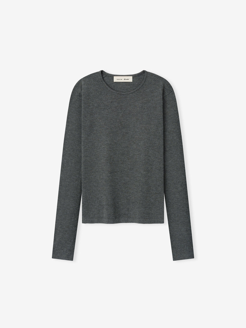 Womens Soft Knit Slim Longsleeve - Iron Grey - Image 1
