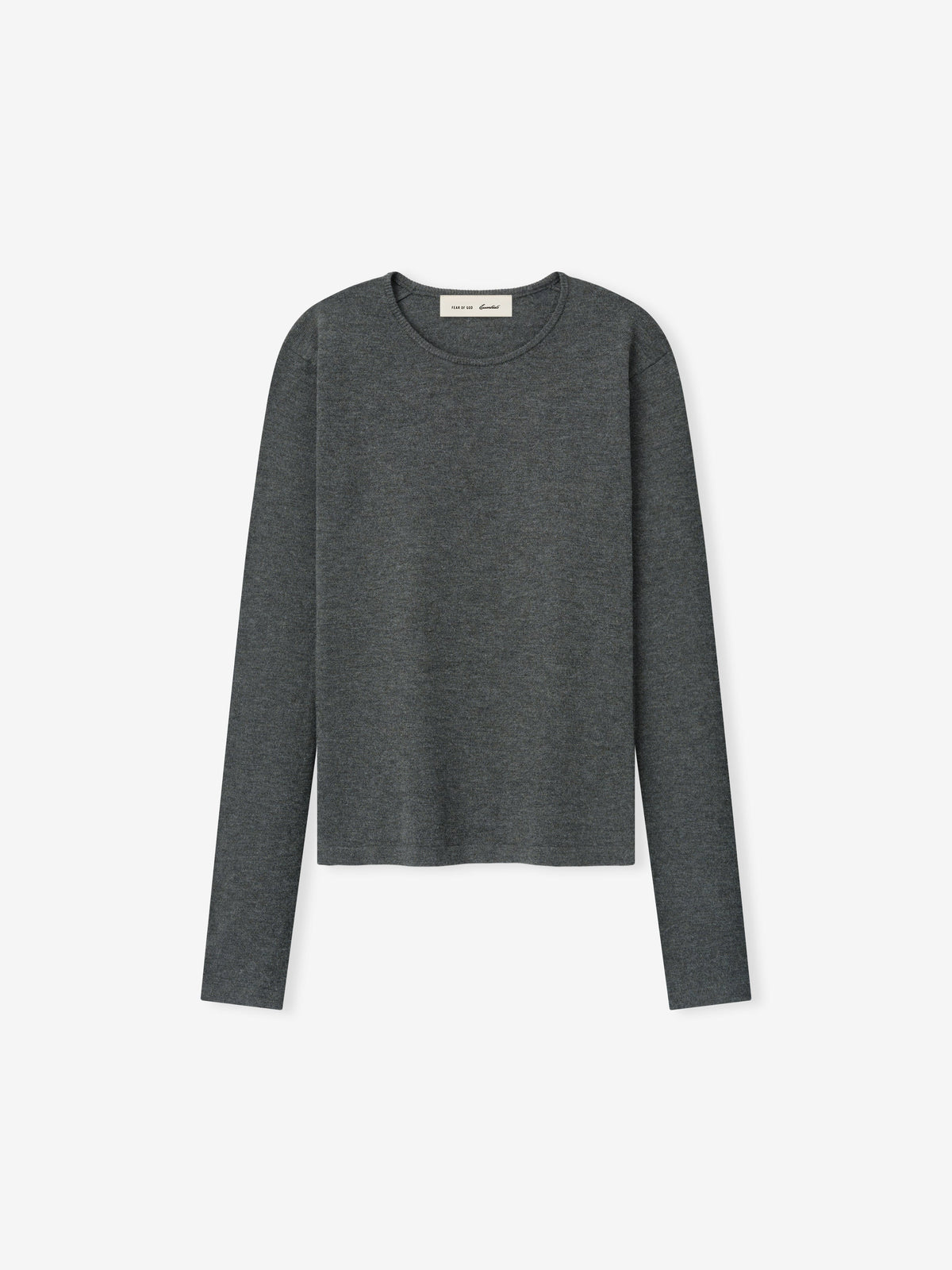 Womens Soft Knit Slim Longsleeve - Iron Grey - Image 1