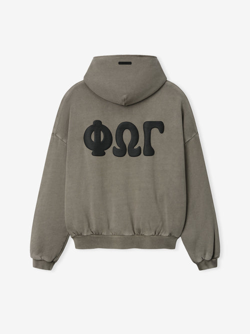 90s Zip-Up Hoodie - Washed Seal - Image 2