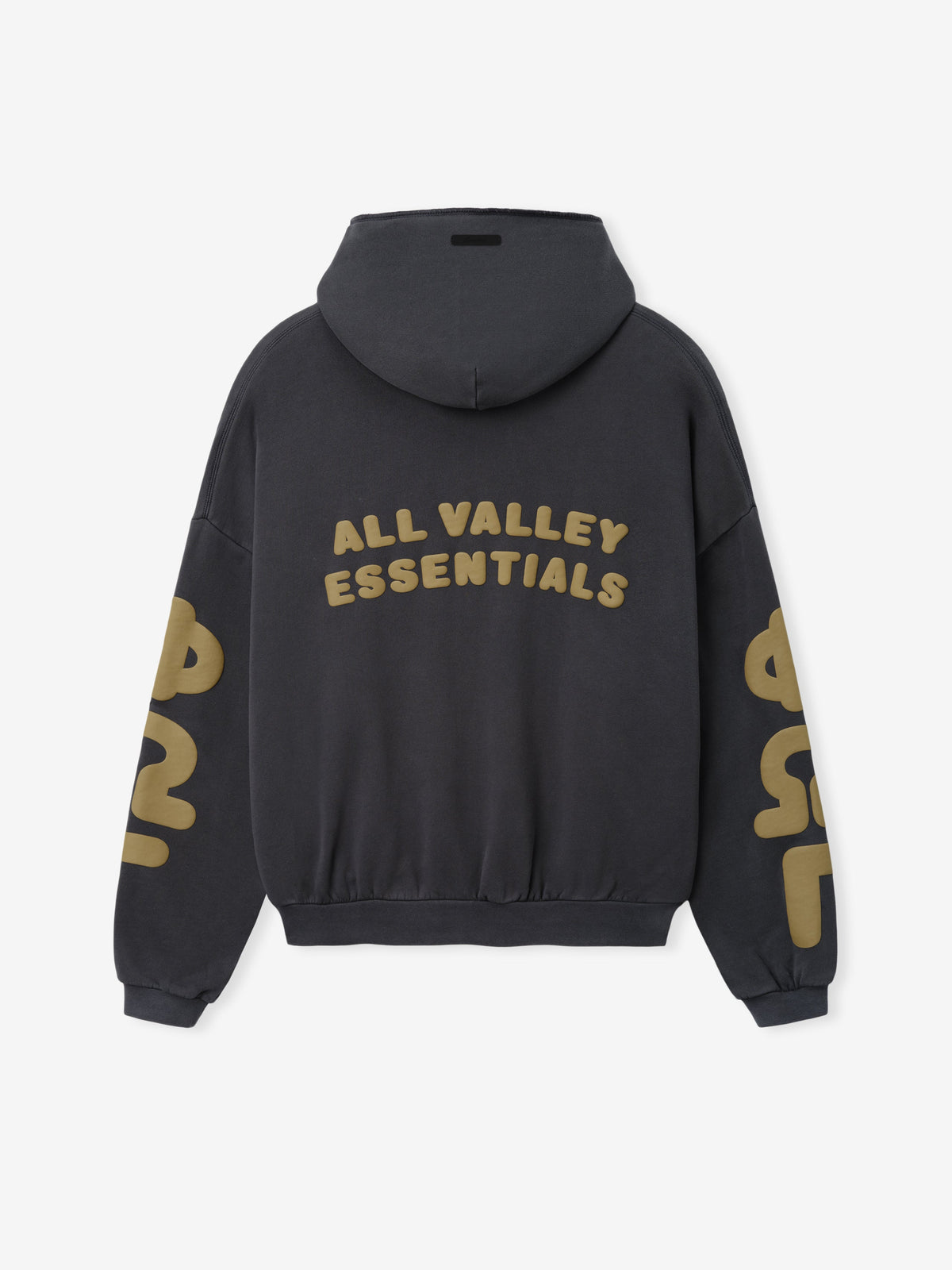 90s Zip-Up Hoodie - Washed Iron Grey - Image 2