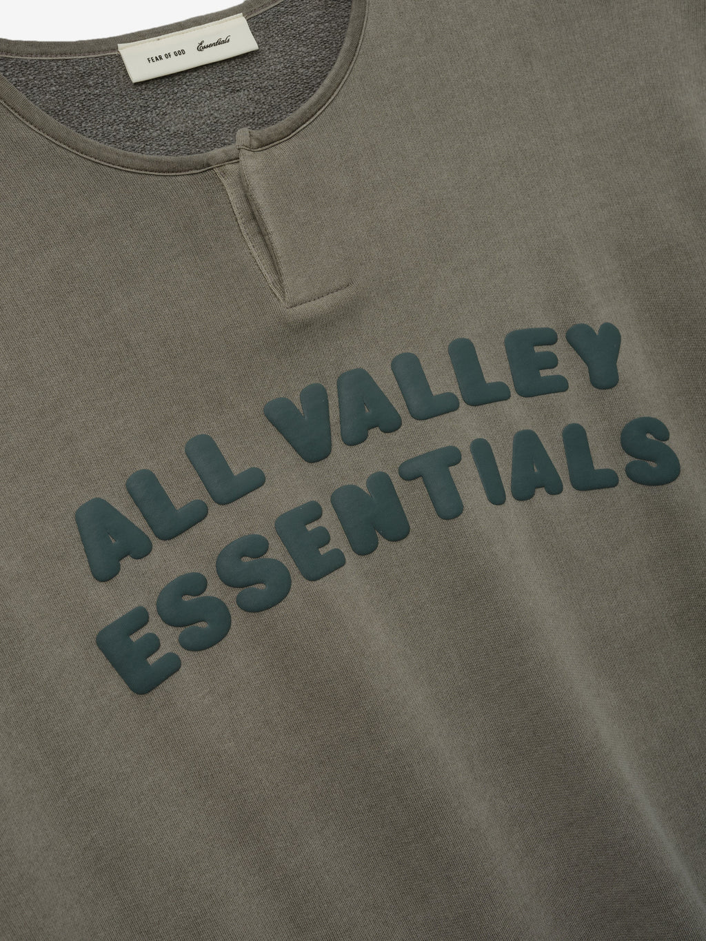 3/4 Henley Sweatshirt - Washed Seal - Image 3