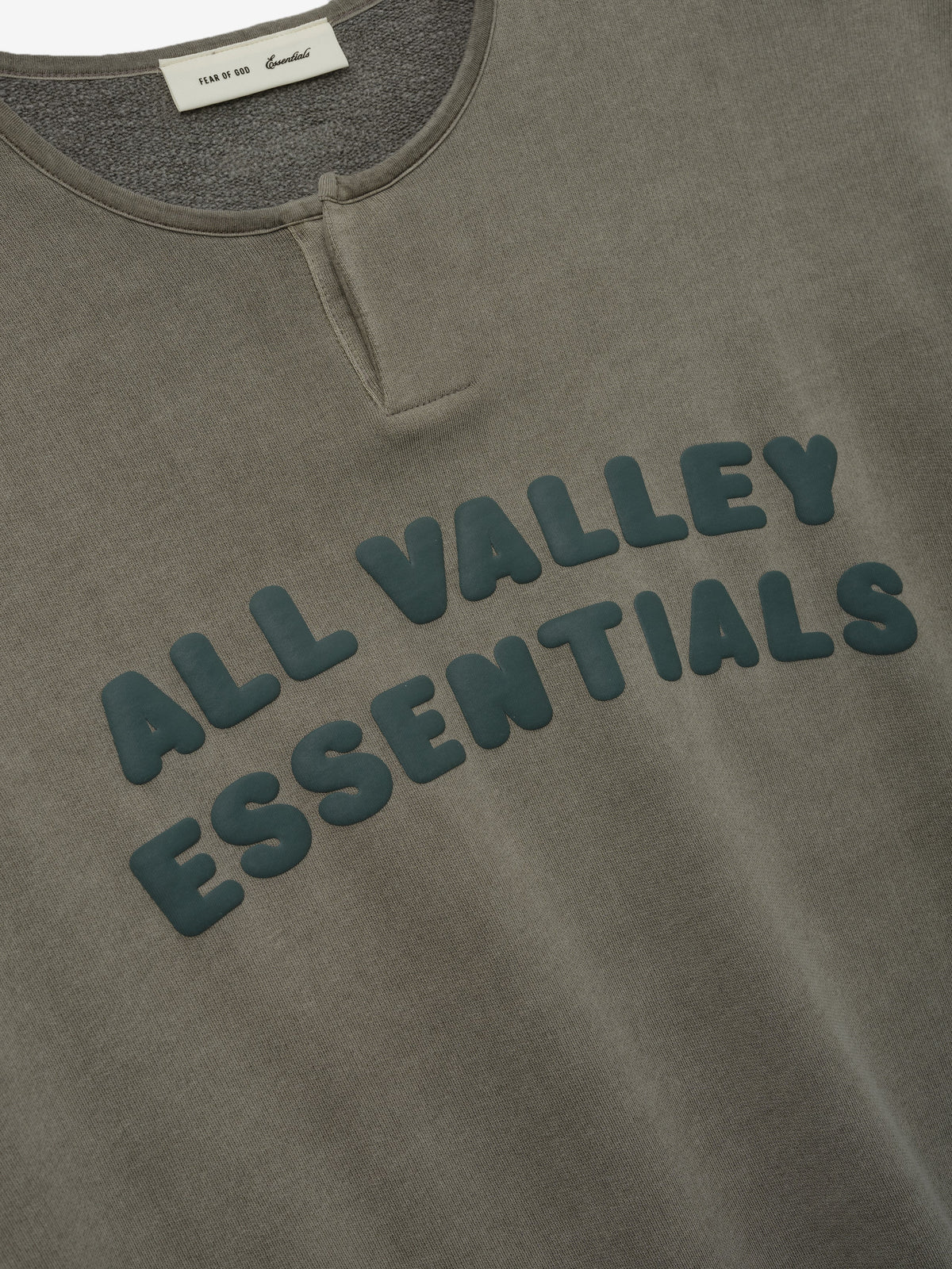 3/4 Henley Sweatshirt - Washed Seal - Image 3