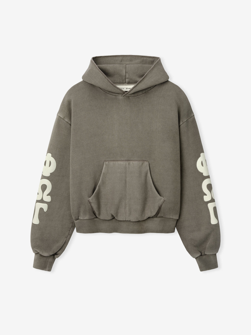 Womens 90s Fleece Hoodie Classic Fit - Washed Seal - Image 2