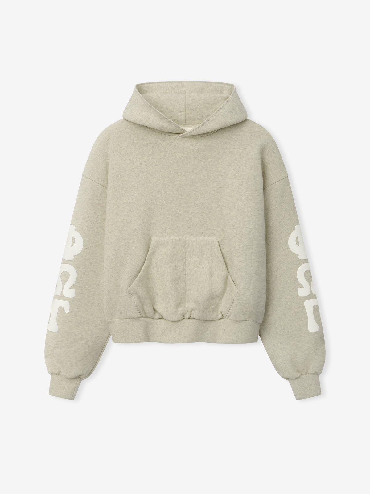 Womens 90s Fleece Hoodie Classic Fit - Washed Vanilla Heather - Image 1