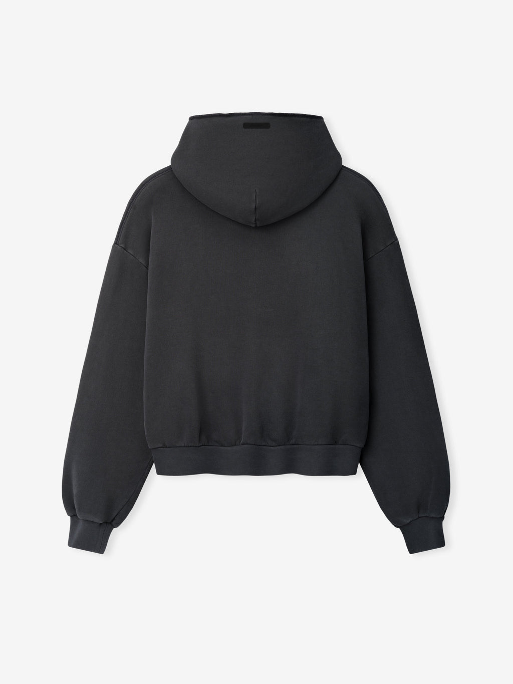 Womens 90s Fleece Hoodie Classic Fit - Washed Iron Grey - Image 2