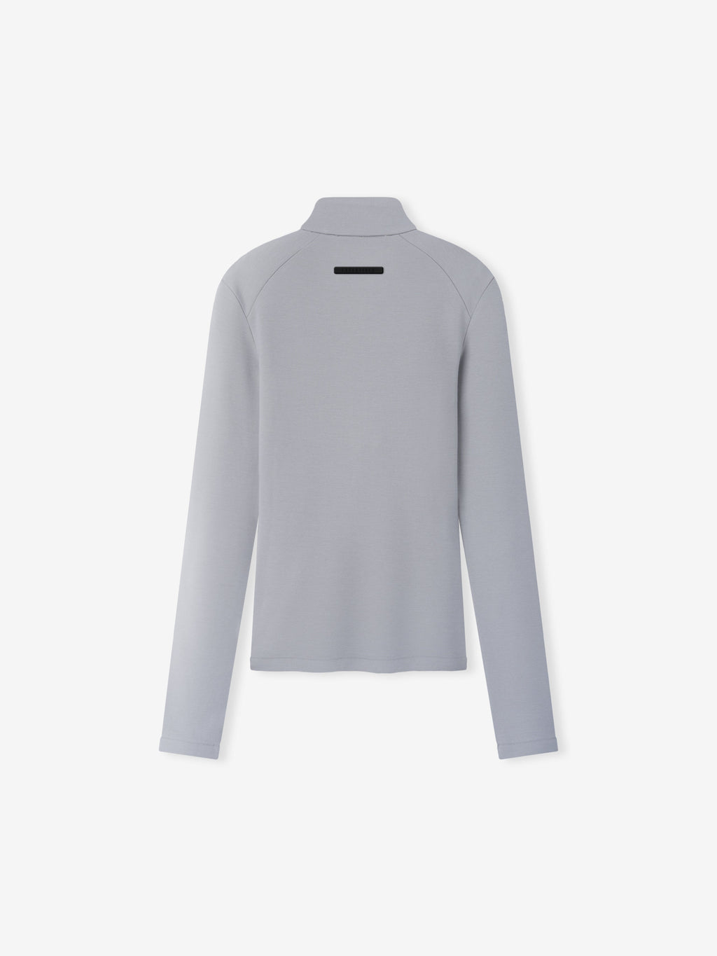 Womens Half Zip Mockneck - Smoke - Image 2