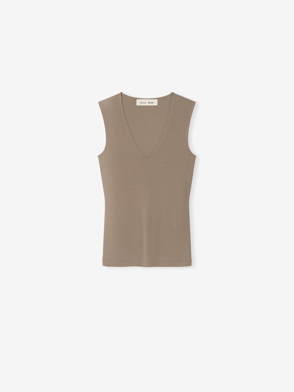 Womens V-Neck Tank - Clay - Image 2