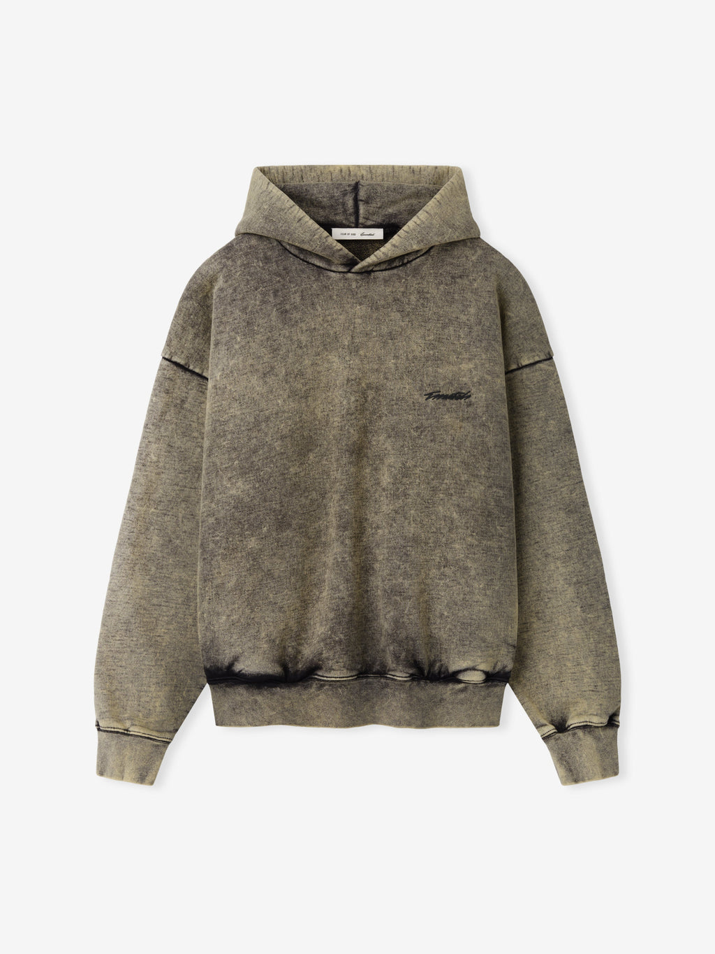 Classic Raglan Hoodie - Sulphur Black Cloud Wash - Image 5