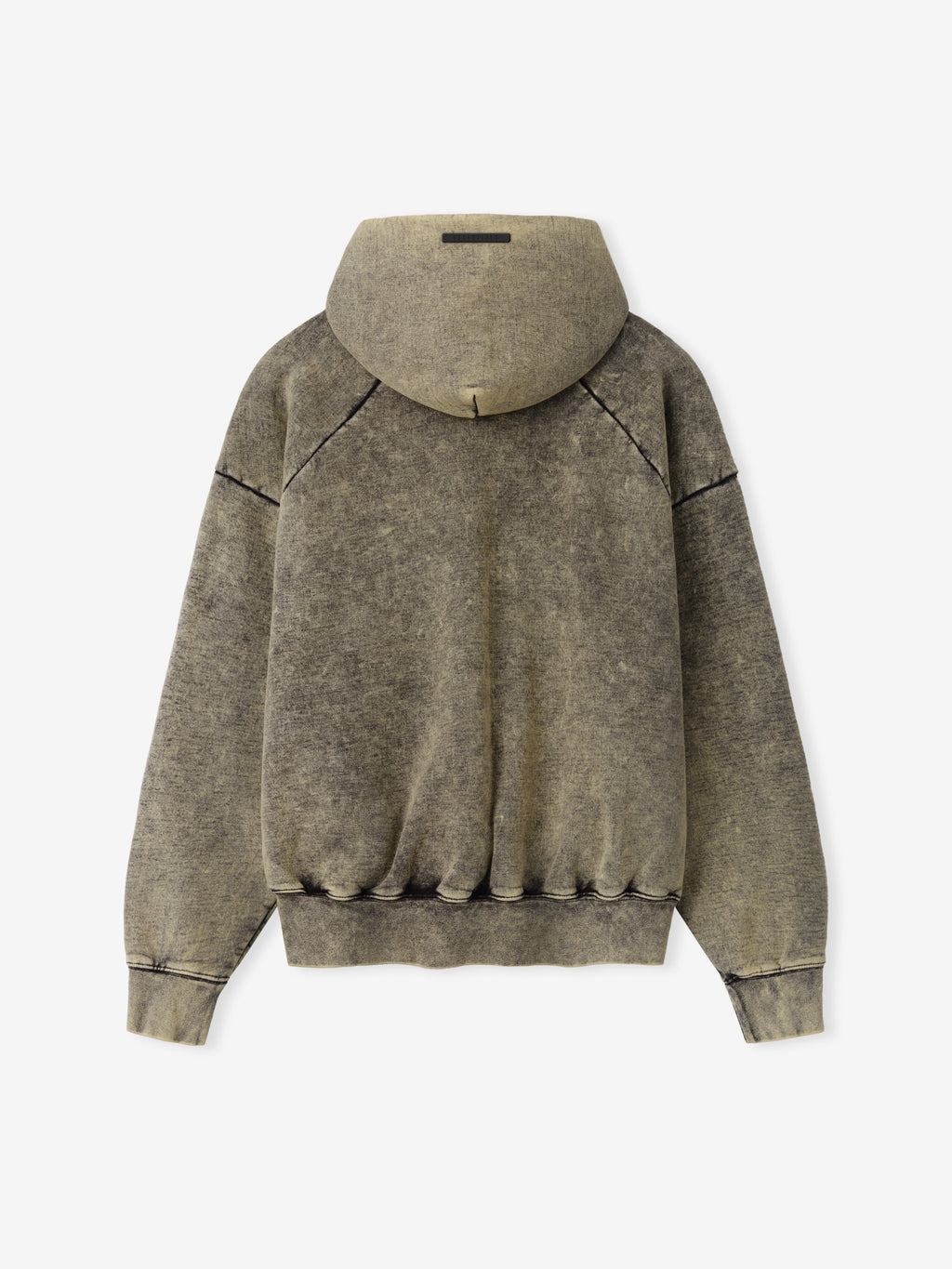 Classic Raglan Hoodie - Sulphur Black Cloud Wash - Image 6