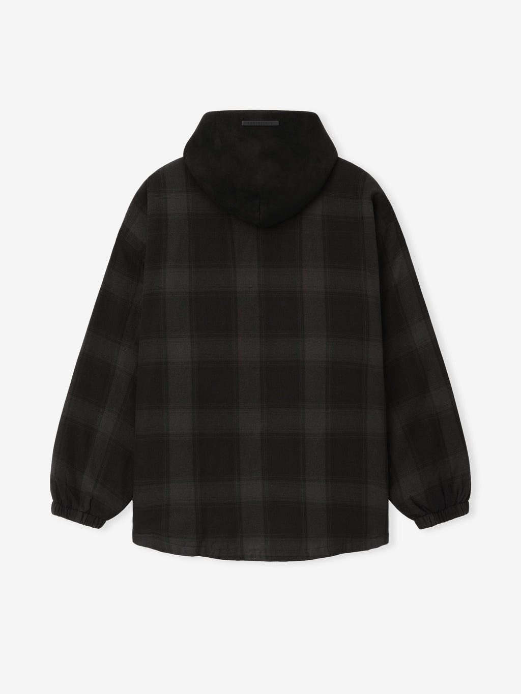 Padded Shirt Jacket - Black Plaid - Image 2