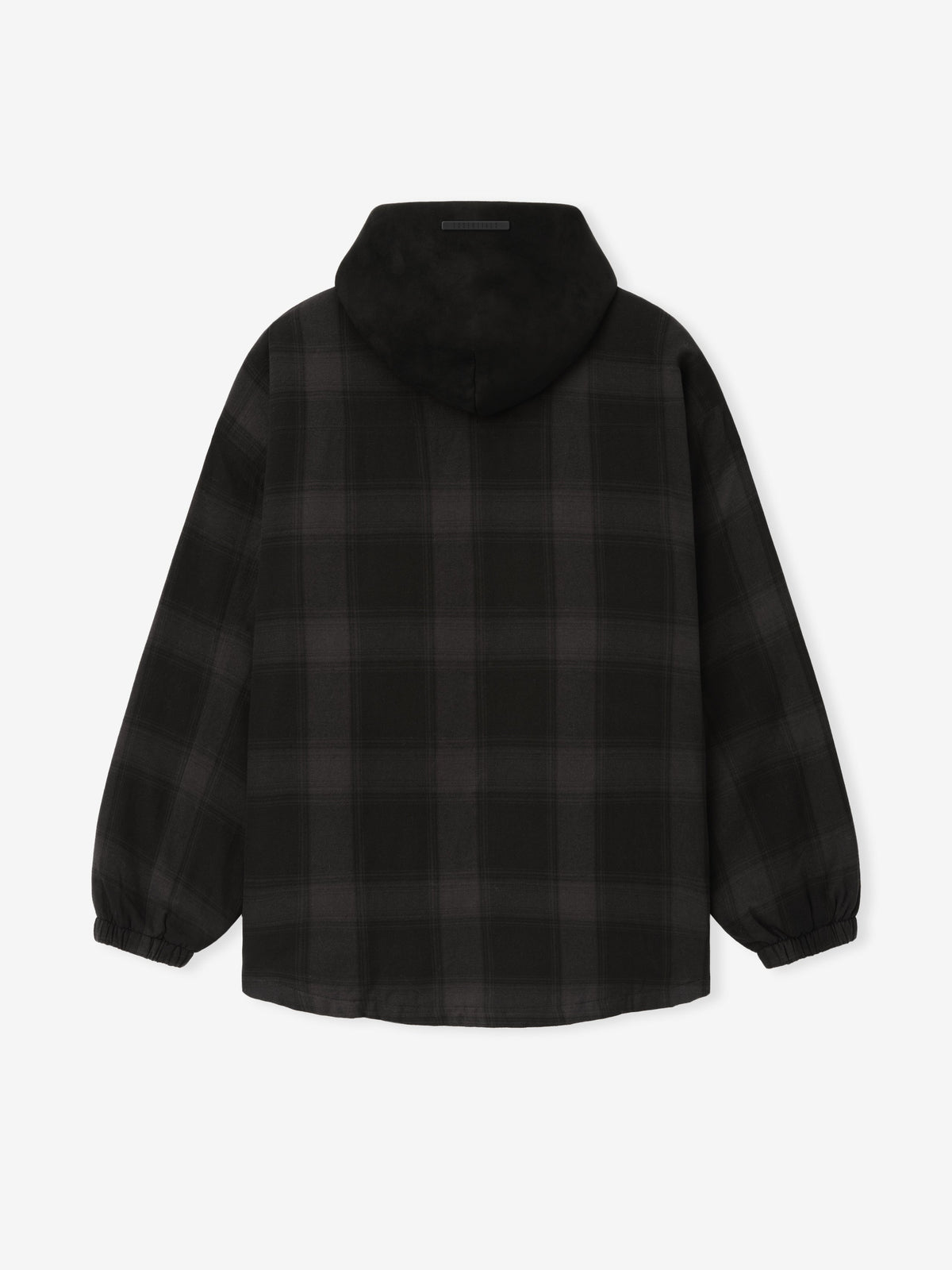 Padded Shirt Jacket - Black Plaid - Image 2