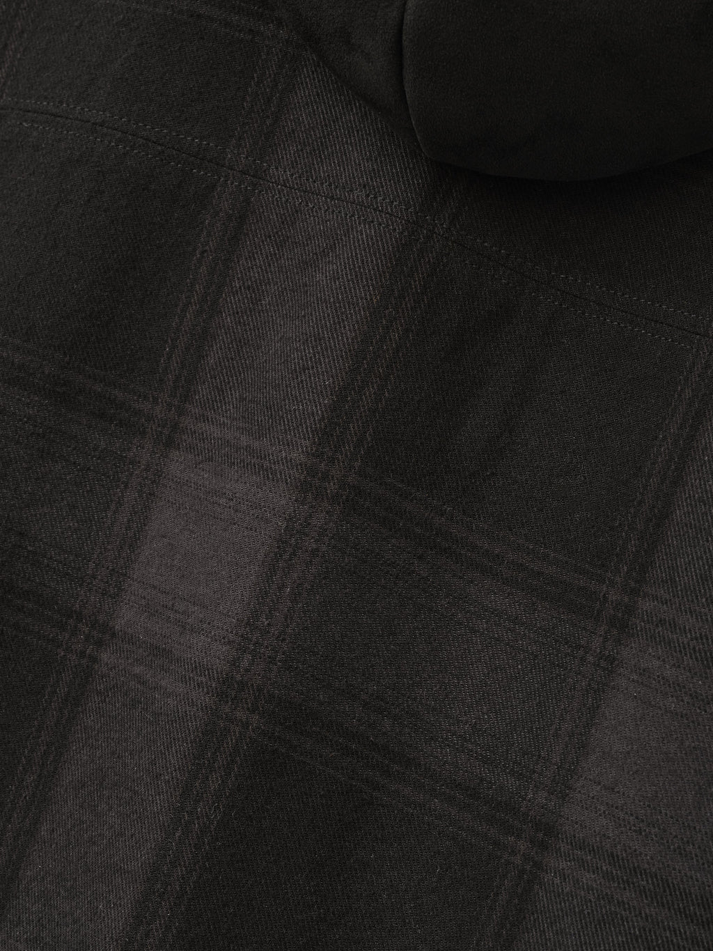 Padded Shirt Jacket - Black Plaid - Image 3