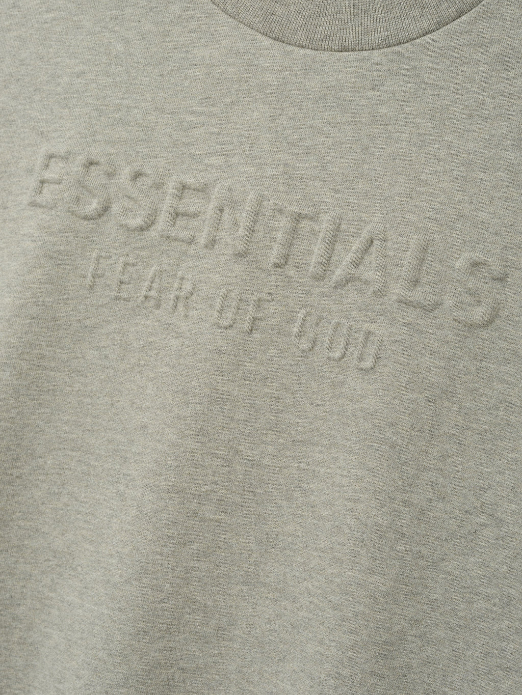 Womens Embossed FW26 Modern Cropped Crewneck - Warm Heather - Image 4