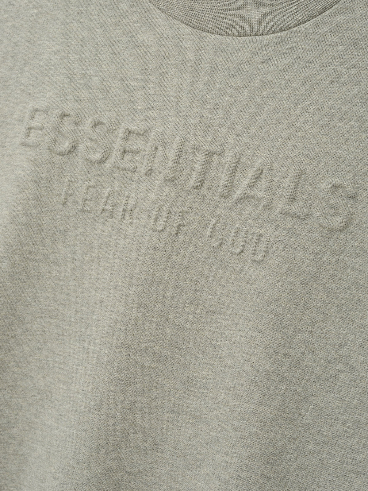 Womens Embossed FW26 Modern Cropped Crewneck - Warm Heather - Image 4