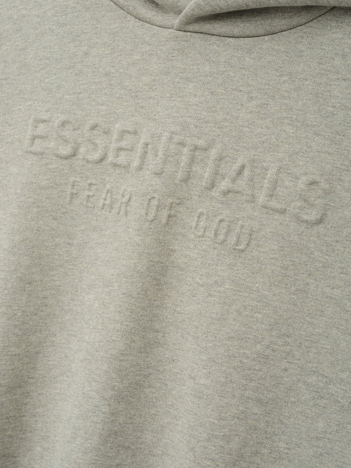 Womens Embossed FW26 Modern Cropped Hoodie - Warm Heather - Image 4