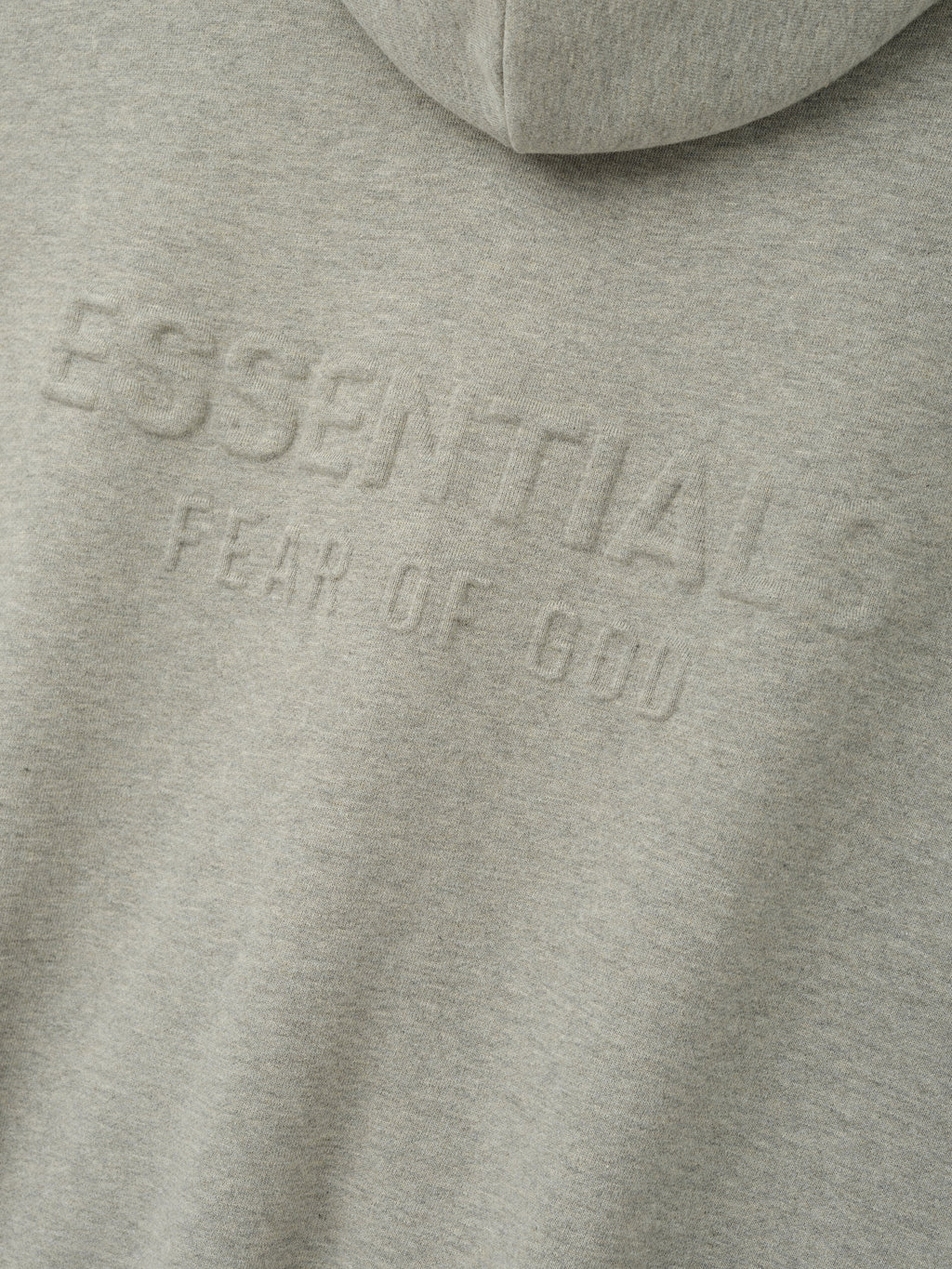 Embossed FW26 90s Relaxed Zip Up Hoodie - Ash Heather - Image 3