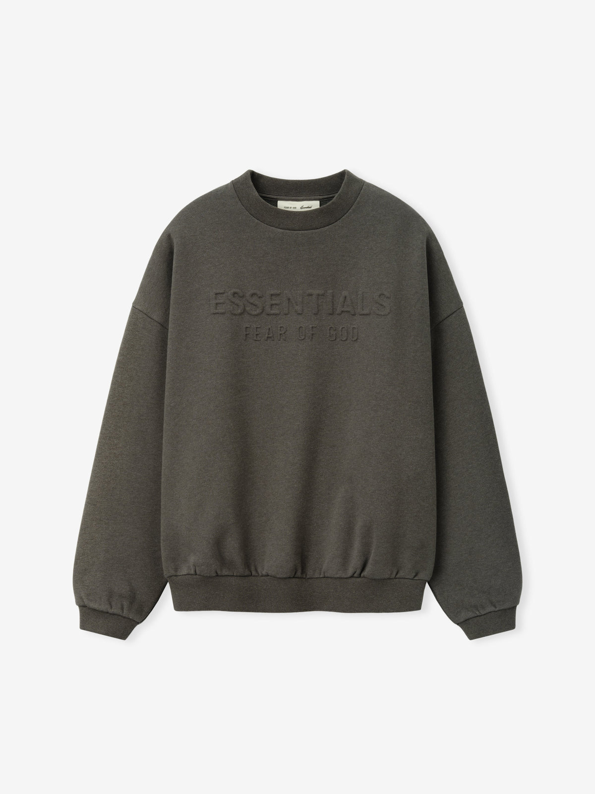 Embossed FW26 90s Relaxed Crewneck - Ash Heather - Image 2