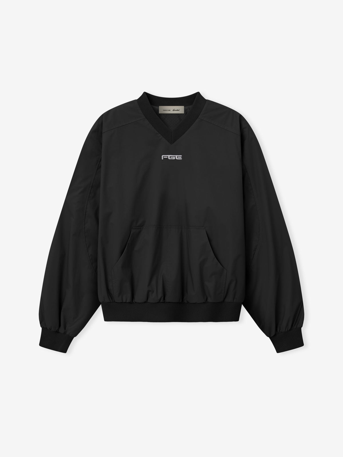 Womens Pullover Track Jacket - Black - Image 1
