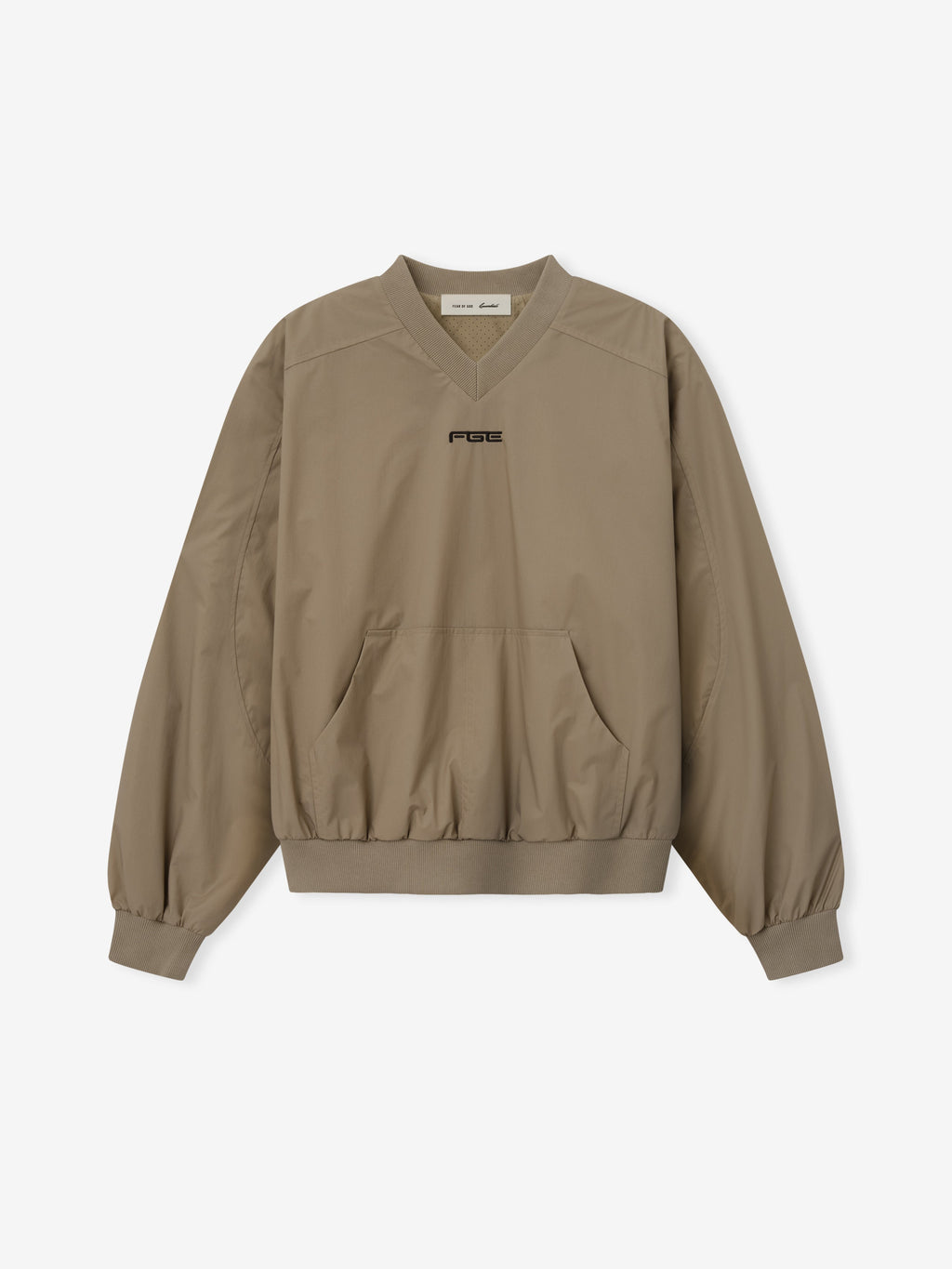 Womens Pullover Track Jacket - Clay - Image 1
