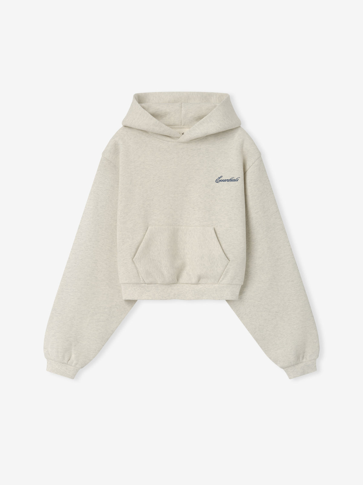 Womens Modern Cropped Hoodie - Marble Heather - Image 2