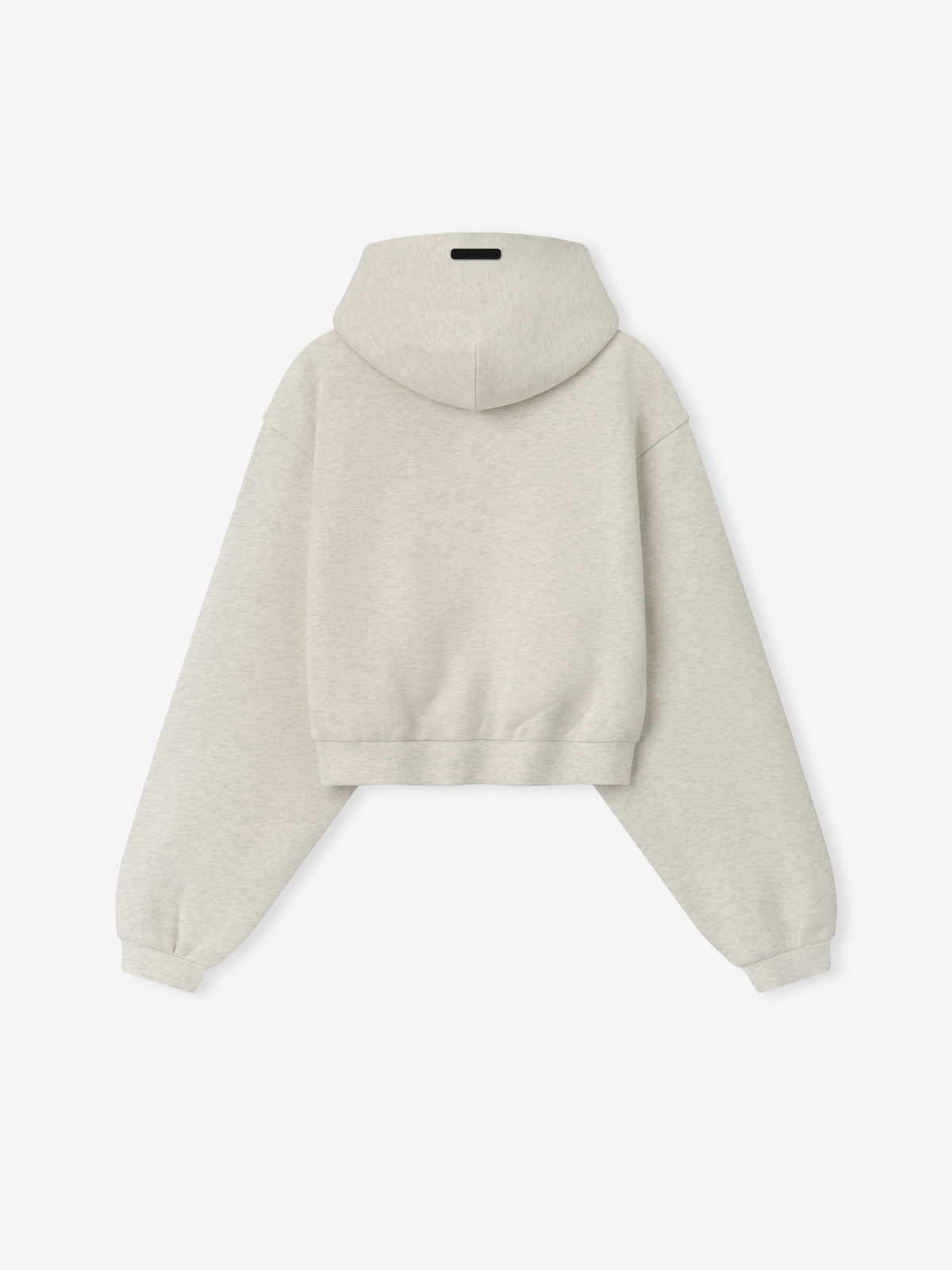 Womens Modern Cropped Hoodie - Marble Heather - Image 3