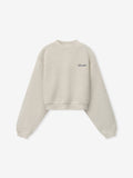 Womens Modern Cropped Crewneck Sweatshirt - Marble Heather - Image 1