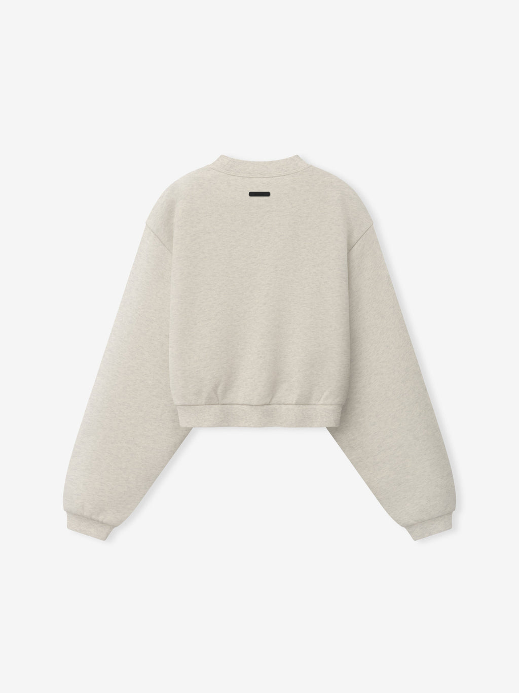 Womens Modern Cropped Crewneck Sweatshirt - Marble Heather - Image 2