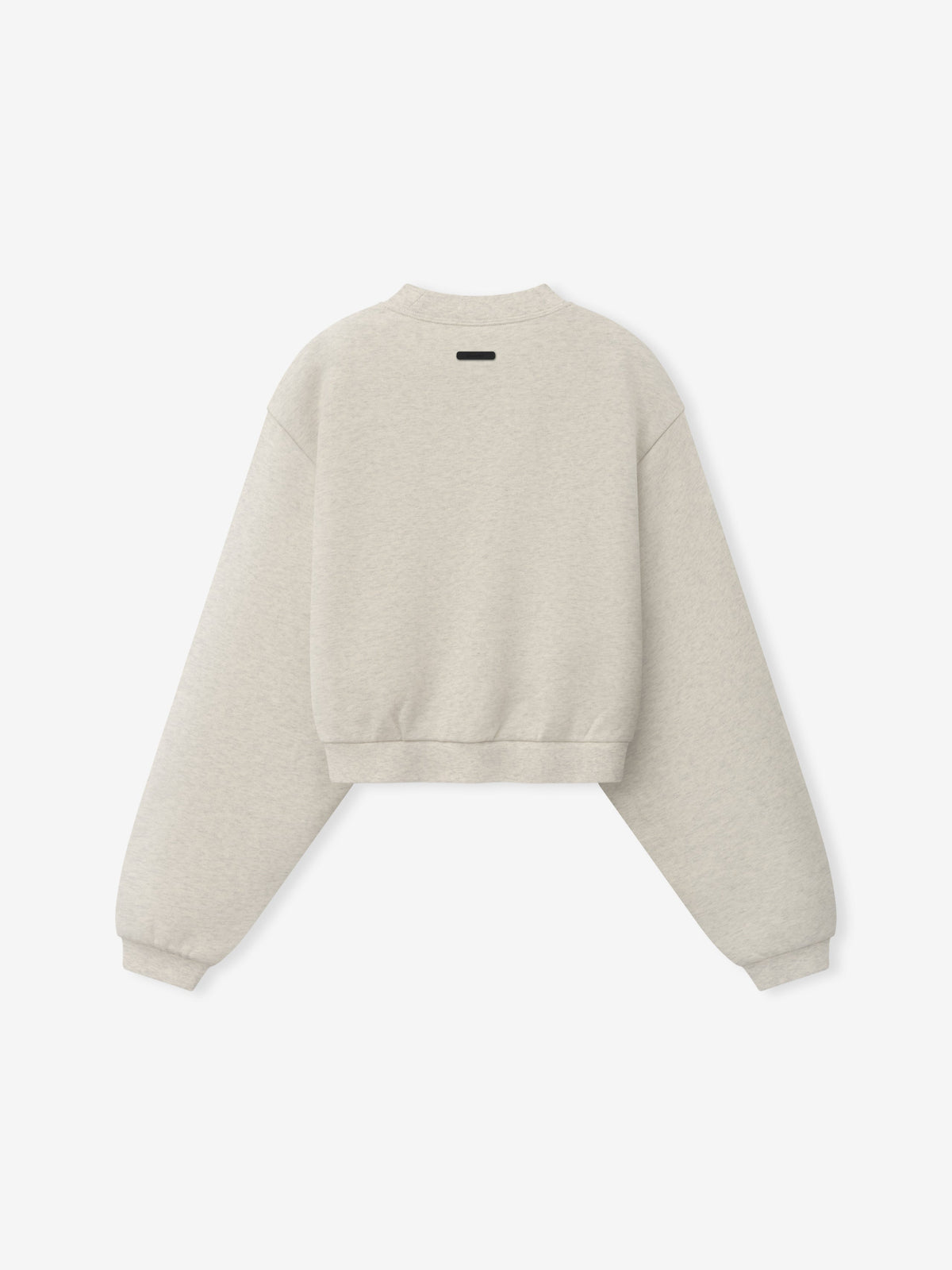 Womens Modern Cropped Crewneck Sweatshirt - Marble Heather - Image 2