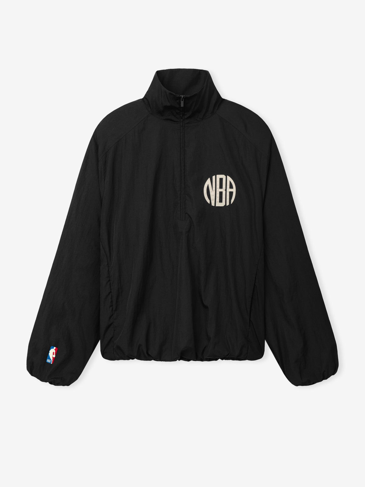 1/2 Zip Slim Monogram Jacket - Black - Image 2
