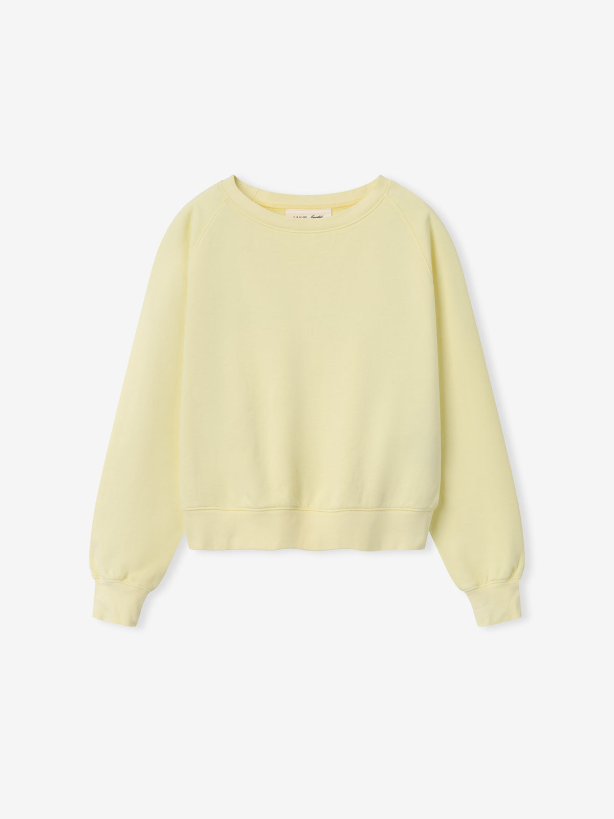 Womens Classic Raglan Boatneck - Washed Sulphur - Image 1