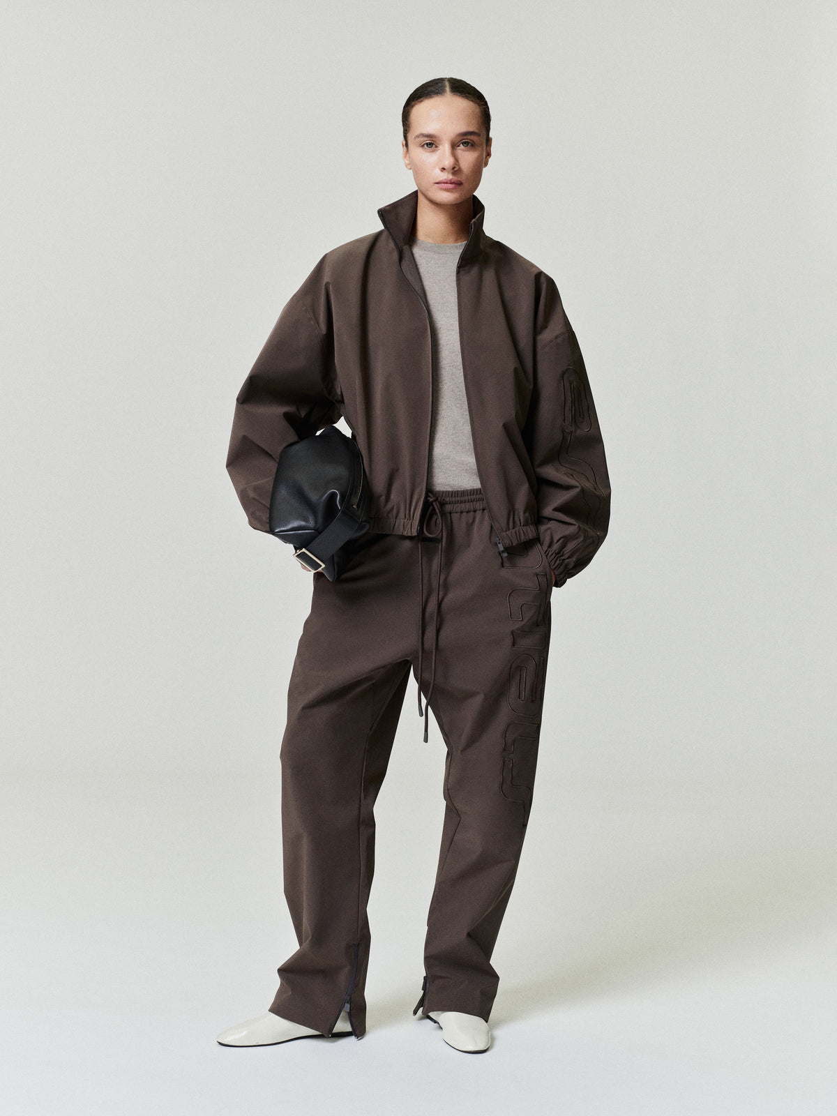 Womens Active Trace Track Pant - Brown - Image 1
