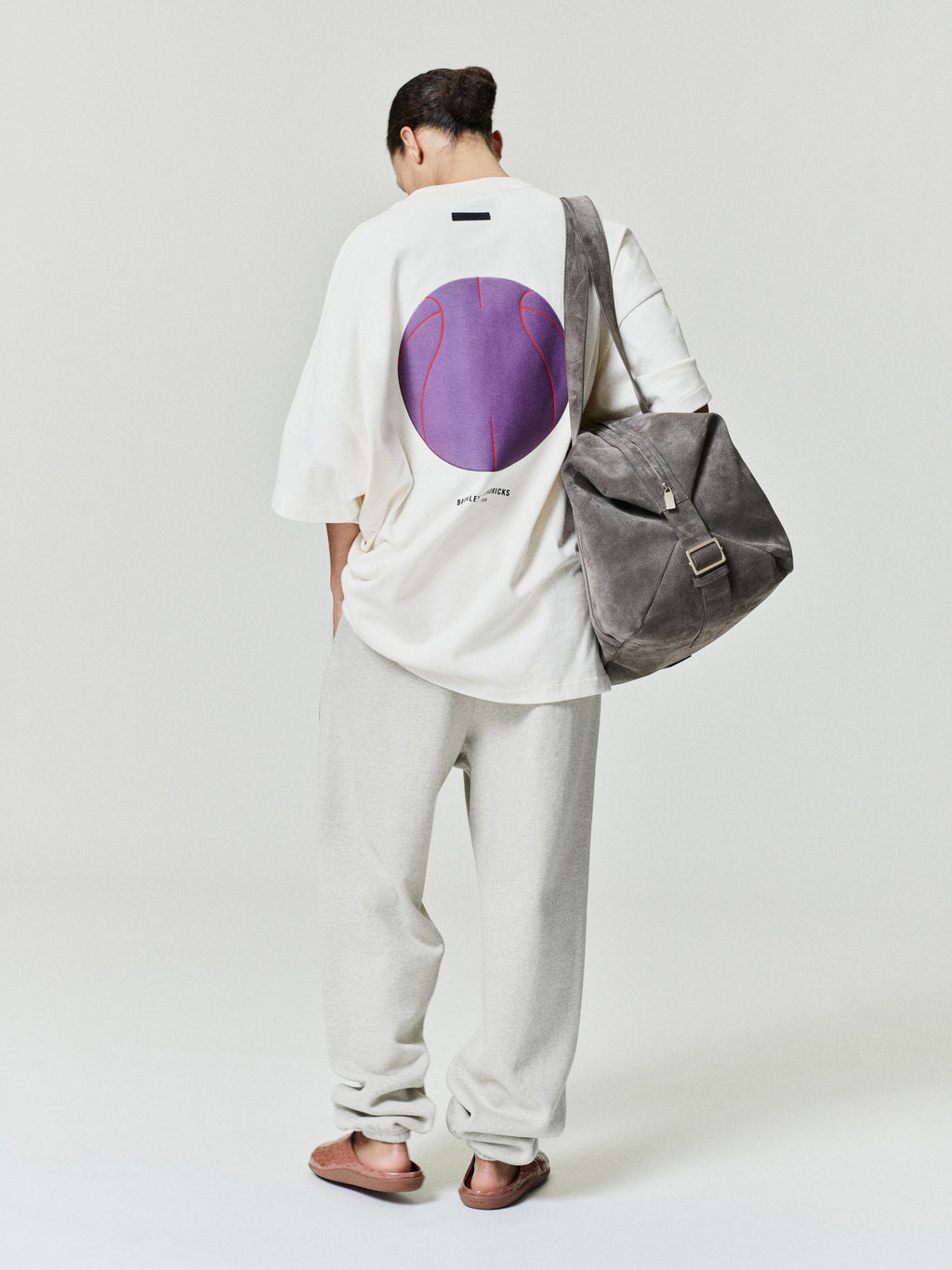 NBA X Barkley Hendricks Classic Sweatpant - Heather Stone - Image 2