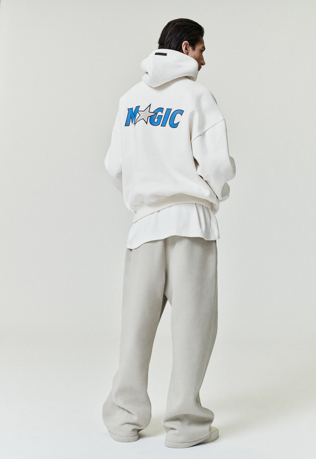 Orlando Magic 90s Hoodie - Cream White - Image 2