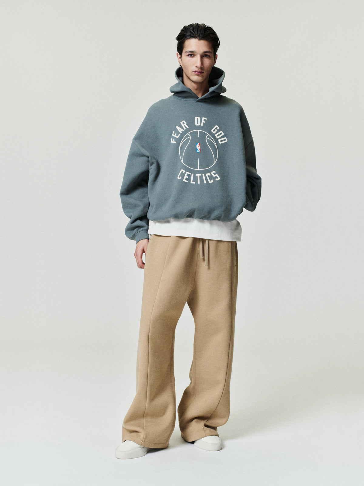 Celtics X Barkley Hendricks 90s Hoodie - Balsam Green - Image 1