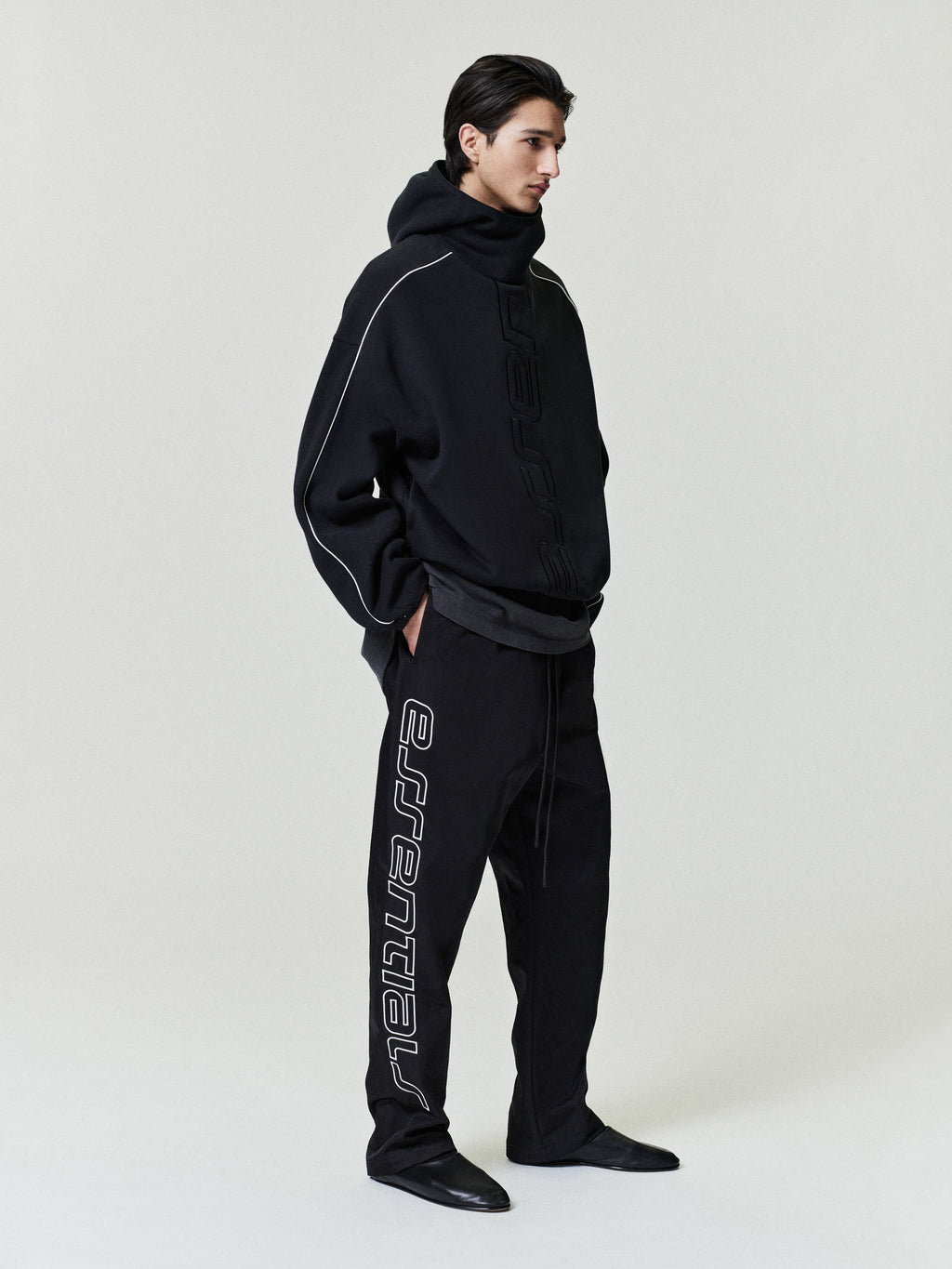 Active Trace Modern Fleece Hoodie - Vintage Black - Image 3